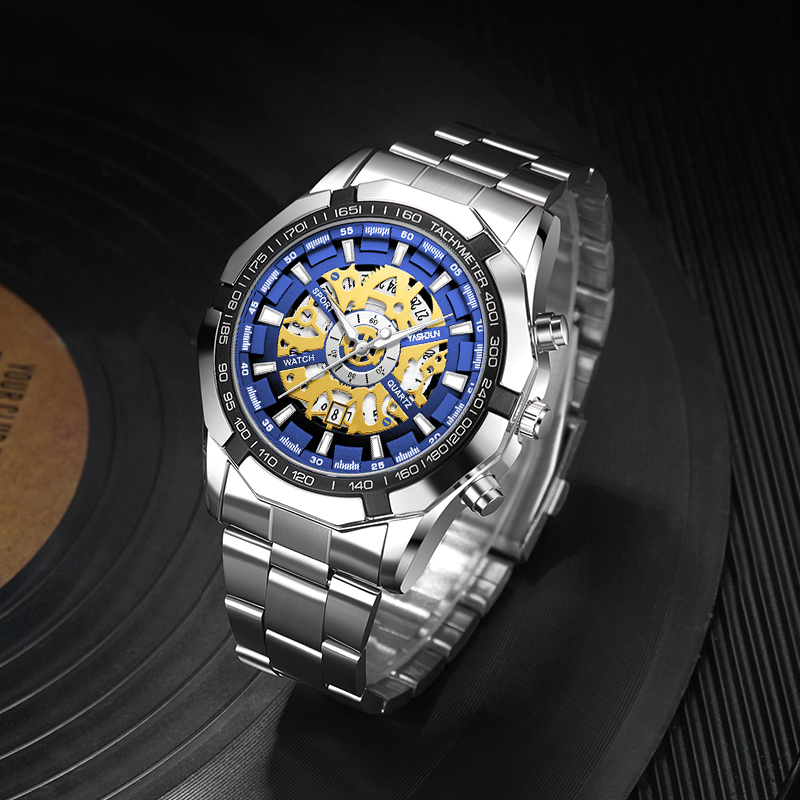 Smartwatch Luxury Watches - 남성용 럭셔리 패션 스켈레톤 시계, 발광