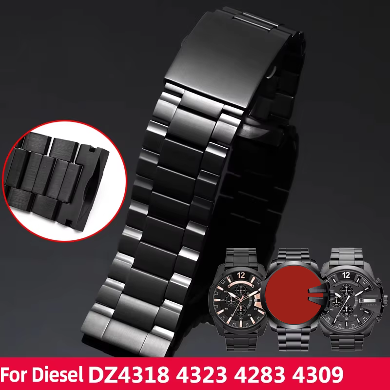 Diesel Watches Smartwatch - 남성용 스테인레스 스틸 시계 밴드, 디젤