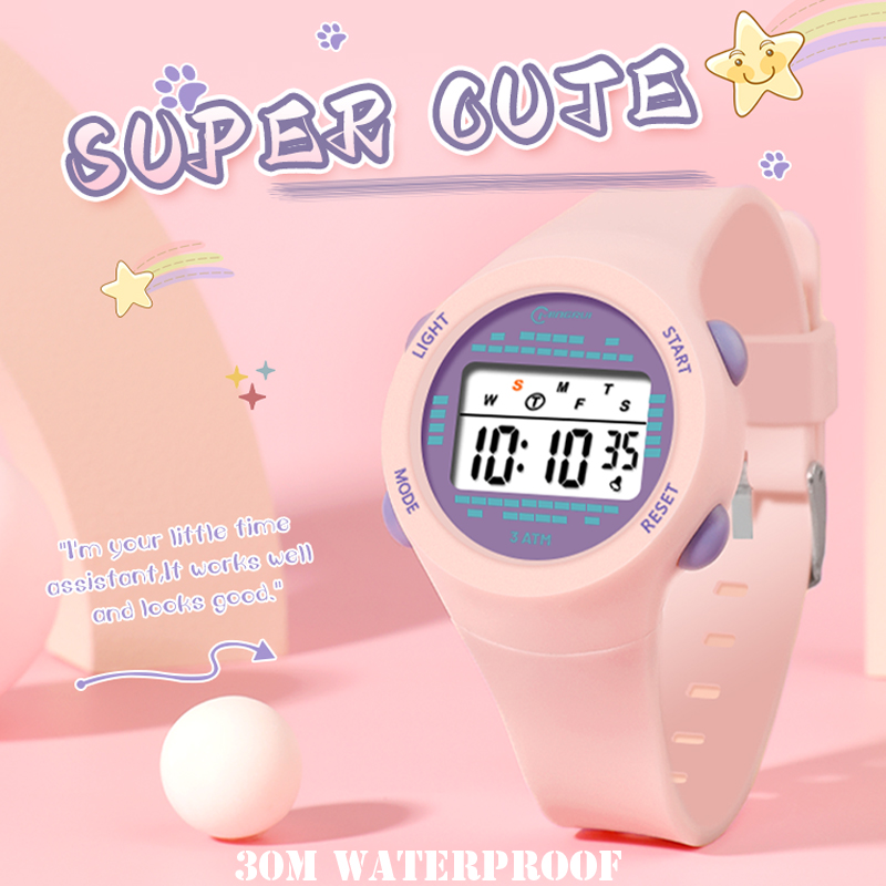 Smartwatch Digital Watches For Kid Girl - 어린이 전자 시계 소녀 핑크 귀여운