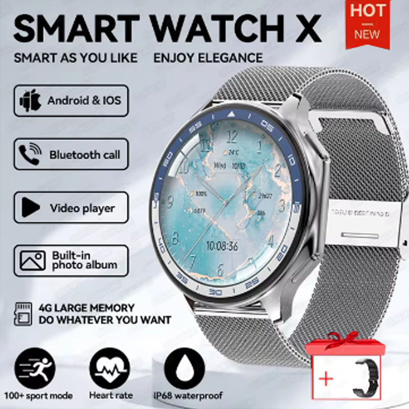 Smartwatch Iphone Watch For Men - 1.43인치 대화면 남녀공용 2025 건강 스마트워치