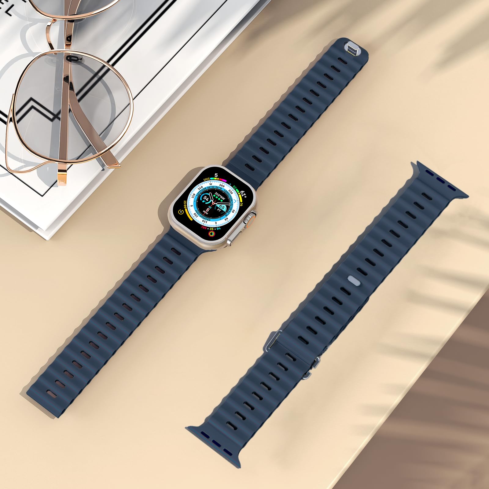 애플 워치 밴드용 오션 밴드 스트랩, 실리콘 스포츠 팔 - Smartwatch Apple Watches For Women 리뷰 및 가격