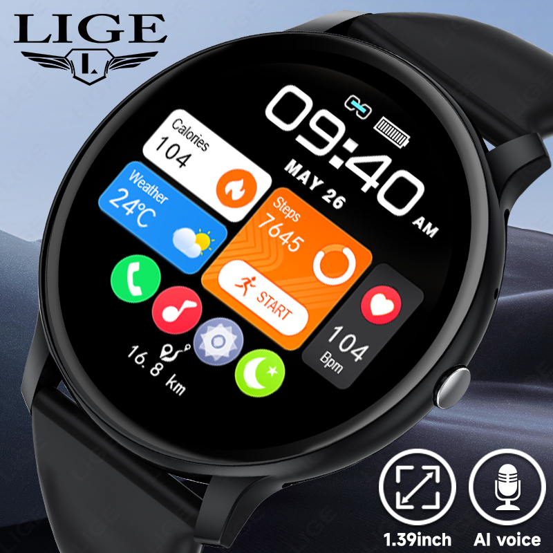 LIGE 블루투스 통화 여성 스마트 시계 남성 스포츠  - Smartwatch Latest Watches For Women 리뷰 및 가격
