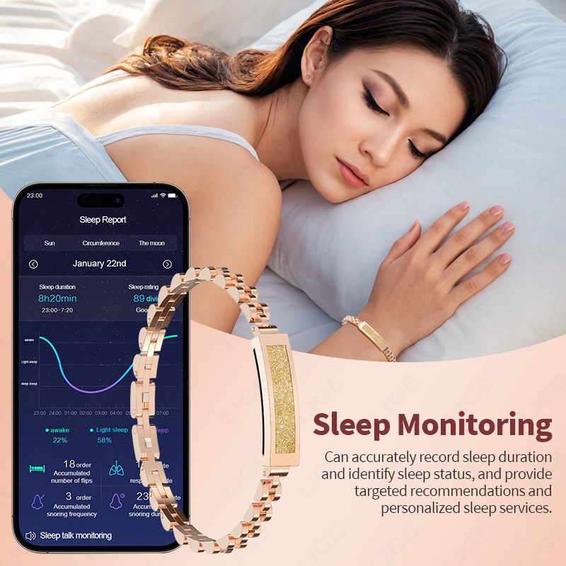 LIGE 새로운 스마트 워치 여성 화면 없음 심박수 혈 - Smartwatch Health Watches For Women 리뷰 및 가격