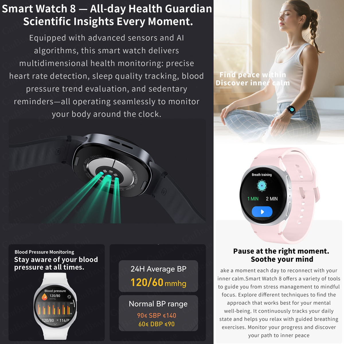 2026년 신형 시계 8 미니 GPS 트랙 스마트워치  - Smartwatch Health Watches For Women 리뷰 및 가격