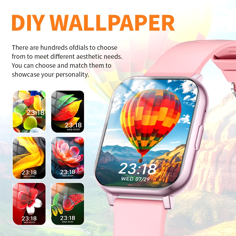 1.83인치 HD 사각형 화면/무선 통화/260mAh  - Smartwatch Watches Wallpaper 리뷰 및 가격