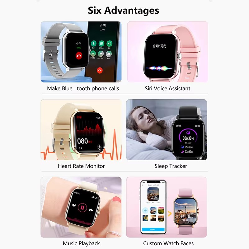 최신 업그레이드된 패션 디자인 1.83인치 풀스크린 터 - Smartwatch Latest Watches For Women 리뷰 및 가격