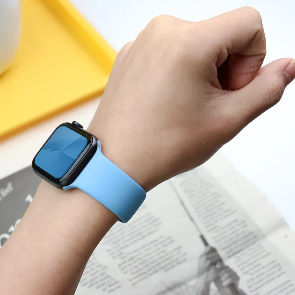 Apple Watch 스트랩 용 실리콘 밴드 44mm  - Smartwatch Apple Watches For Women 리뷰 및 가격