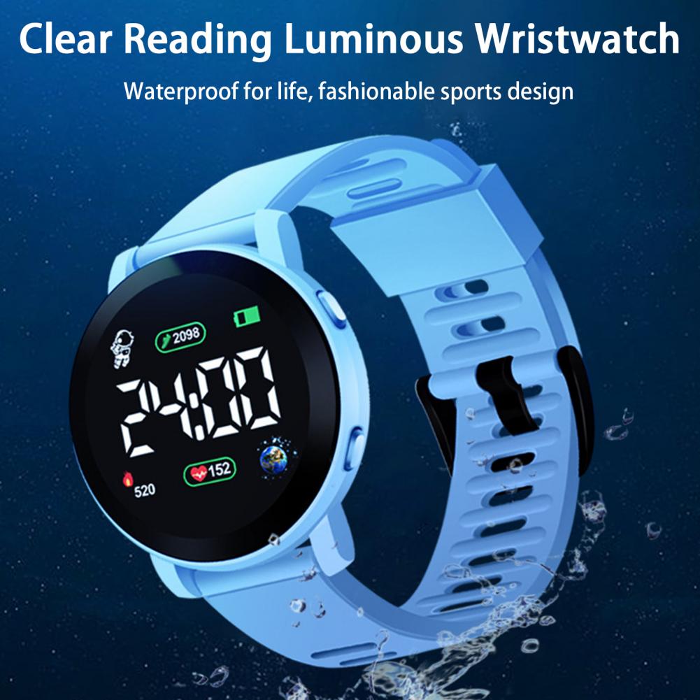어린이 LED 디지털 시계 방수 자동 날짜 주간 달력  - Smartwatch Digital Watches For Kid Girl 리뷰 및 가격