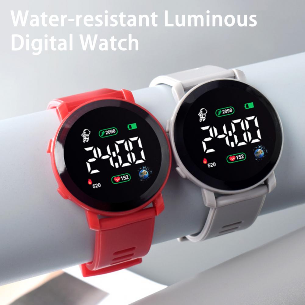어린이 LED 디지털 시계 방수 자동 날짜 주간 달력  - Smartwatch Digital Watches For Kid Girl 리뷰 및 가격