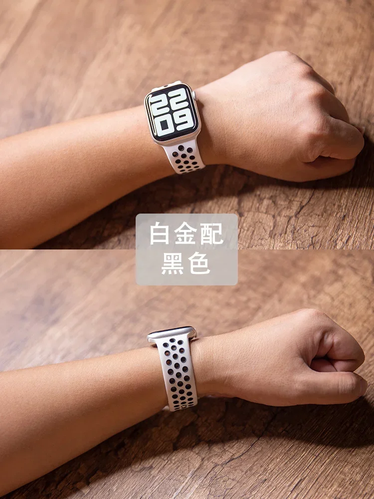 애플 워치 밴드용 스포츠 스트랩, 실리콘 팔찌, 한국  - Smartwatch Apple Watches For Women 리뷰 및 가격