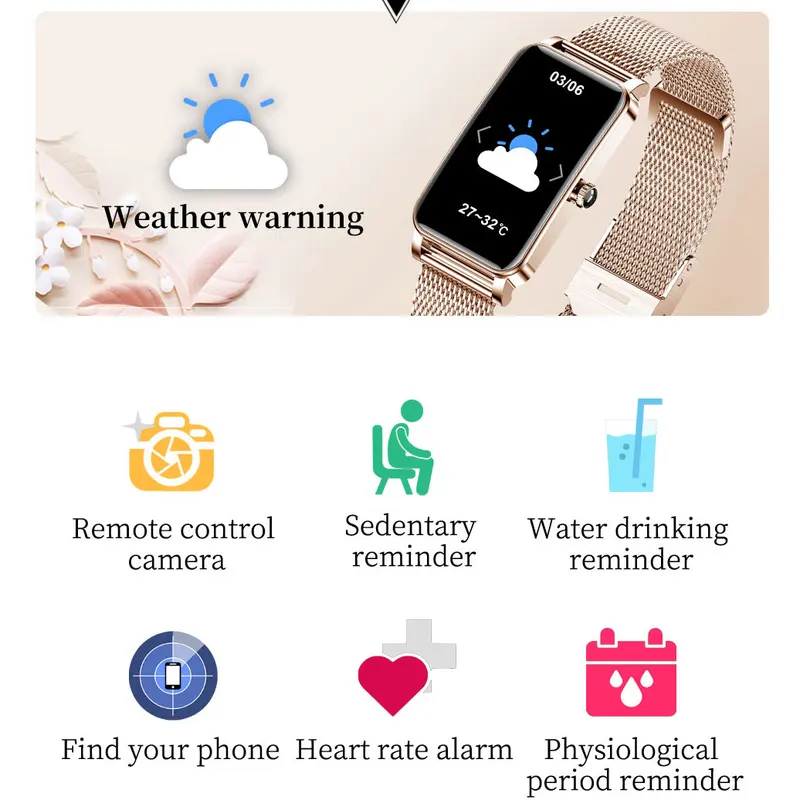 여성용 럭셔리 스마트워치 전화 연결 대화형 음악 풀 터 - Smartwatch Watches Wallpaper 리뷰 및 가격
