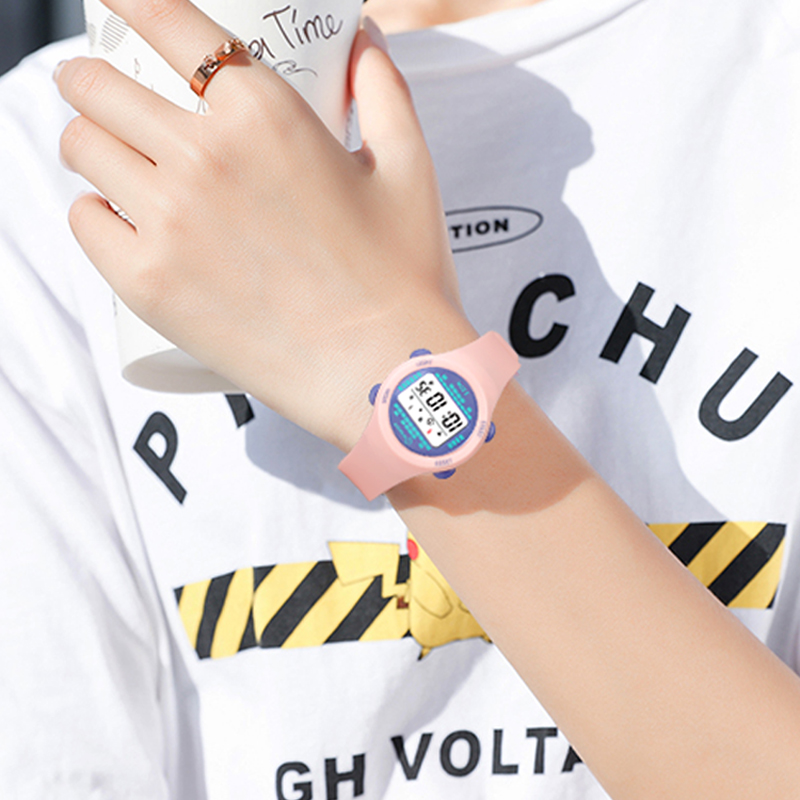 어린이 전자 시계 소녀 핑크 귀여운 중학교 소년 시계  - Smartwatch Digital Watches For Kid Girl 리뷰 및 가격
