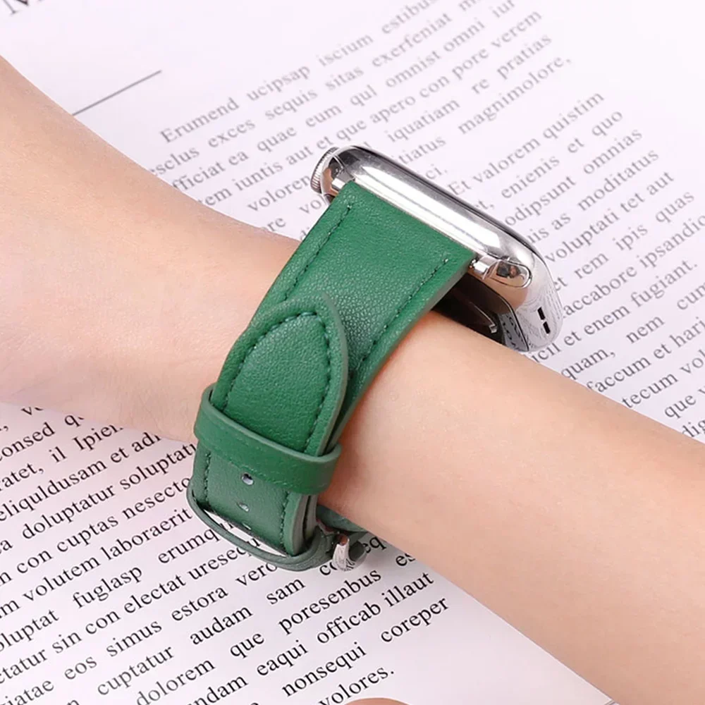 Apple Watch 스트랩용 가죽 시계 밴드 46mm - Smartwatch Apple Watches For Women 리뷰 및 가격