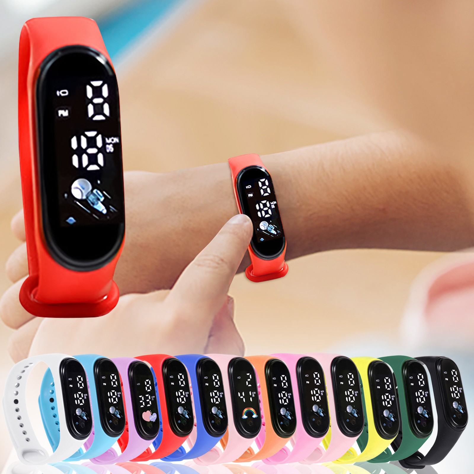 아동용 귀여운 스마트 워치 실리콘 시계, 야외 방수 스 - Smartwatch Digital Watches For Kid Girl 리뷰 및 가격