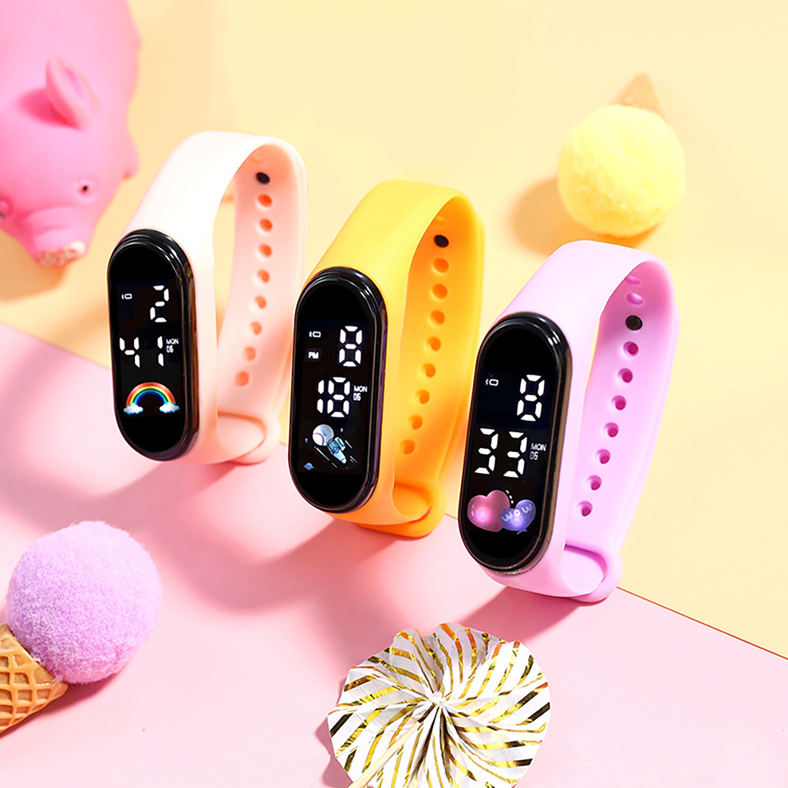아동용 귀여운 스마트 워치 실리콘 시계, 야외 방수 스 - Smartwatch Digital Watches For Kid Girl 리뷰 및 가격
