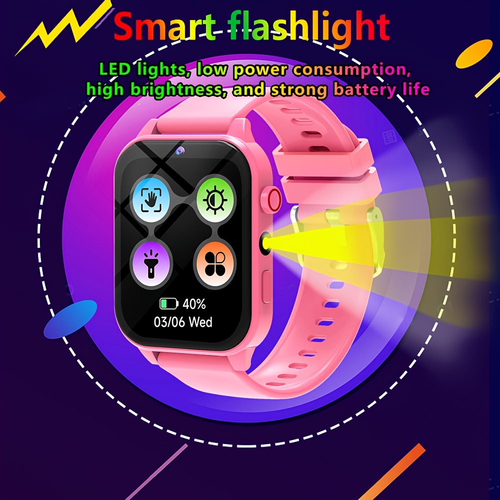 어린이용 스마트워치, 다양한 퍼즐 게임, HD 카메라, - Smartwatch Digital Watches For Kid Girl 리뷰 및 가격