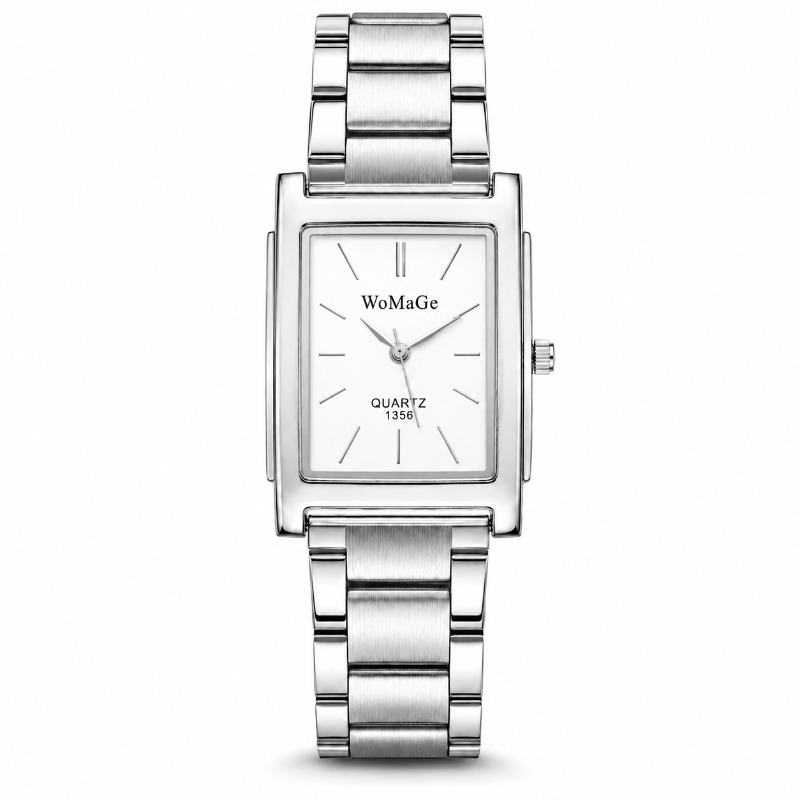 럭셔리 스테인레스 스틸 남성용 시계 패션 심플 스퀘어  - Smartwatch Luxury Watches 리뷰 및 가격