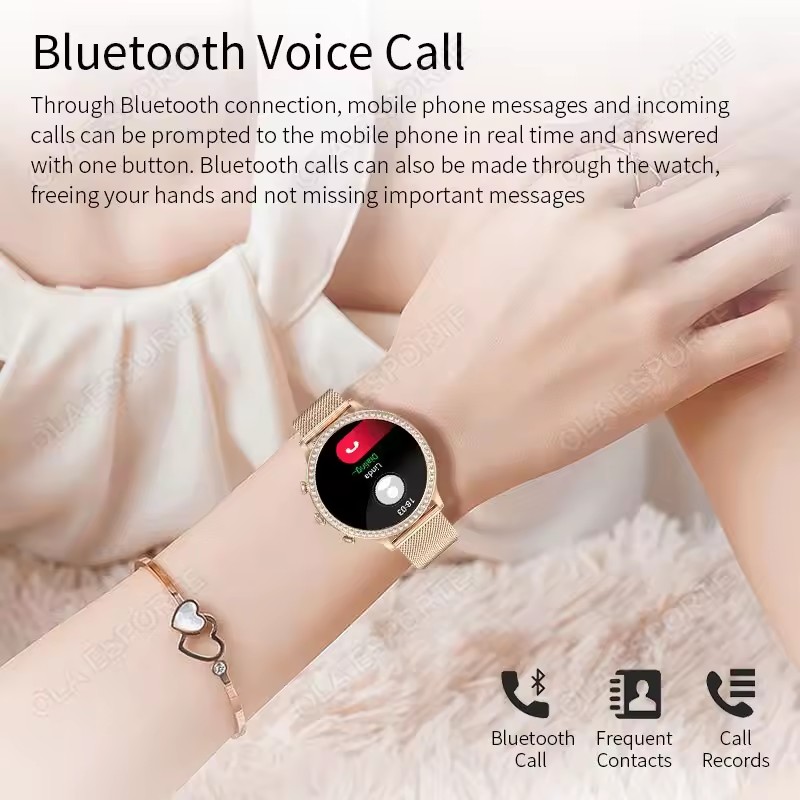 우아한 여성용 스마트워치 블루투스 통화 알림 수면 건강 - Smartwatch Health Watches For Women 리뷰 및 가격
