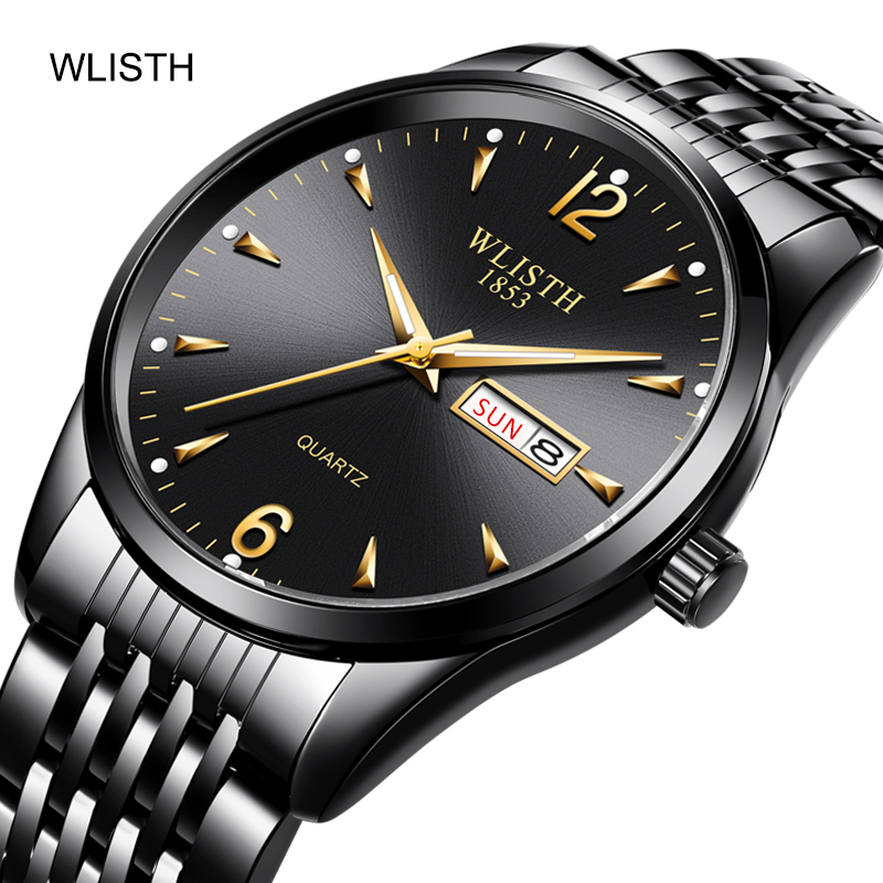 패션 럭셔리 남성용 쿼츠 시계 심플 다이얼 더블 캘린더 - Smartwatch Luxury Watches 리뷰 및 가격